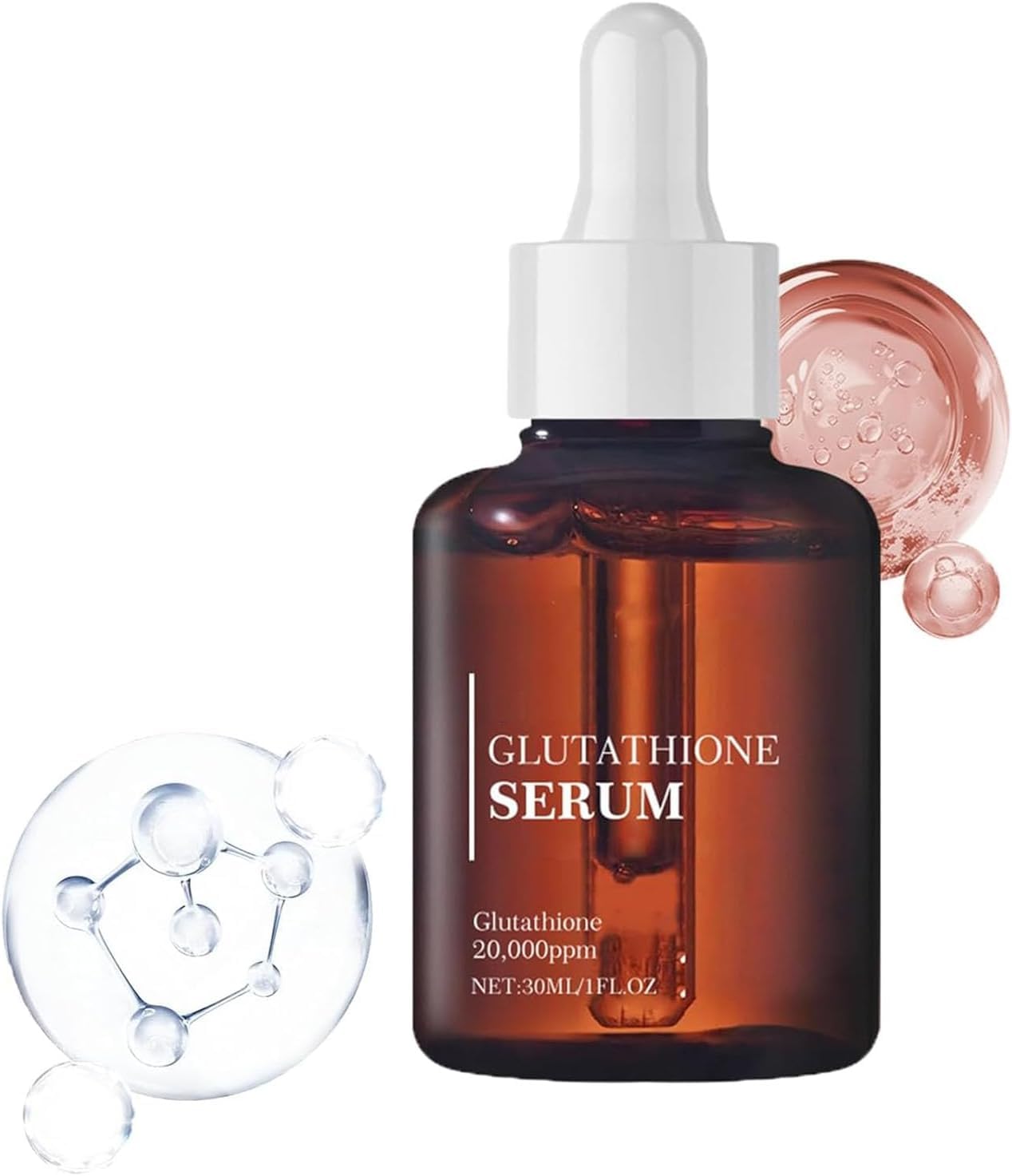 Glutathion-Serum mit 20.000 ppm Glutathion, Niacinamid und Hyaluronsäure für reife Haut beim Morgendienst (UV-Schutz ent