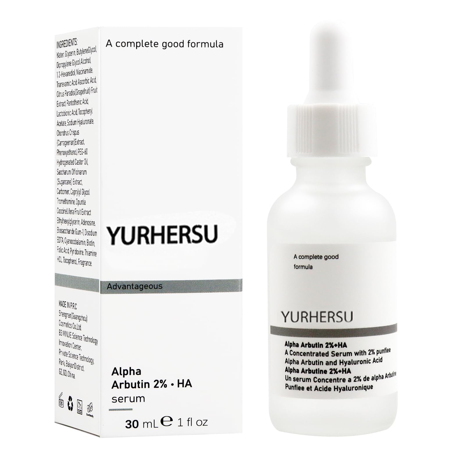  Alpha Arbutin 2% + Hyaluronsäure Gesichtsserum für die Entfernung von Pigmentflecken - 30ml
| Alpha Arbutin 2% + Hyalur