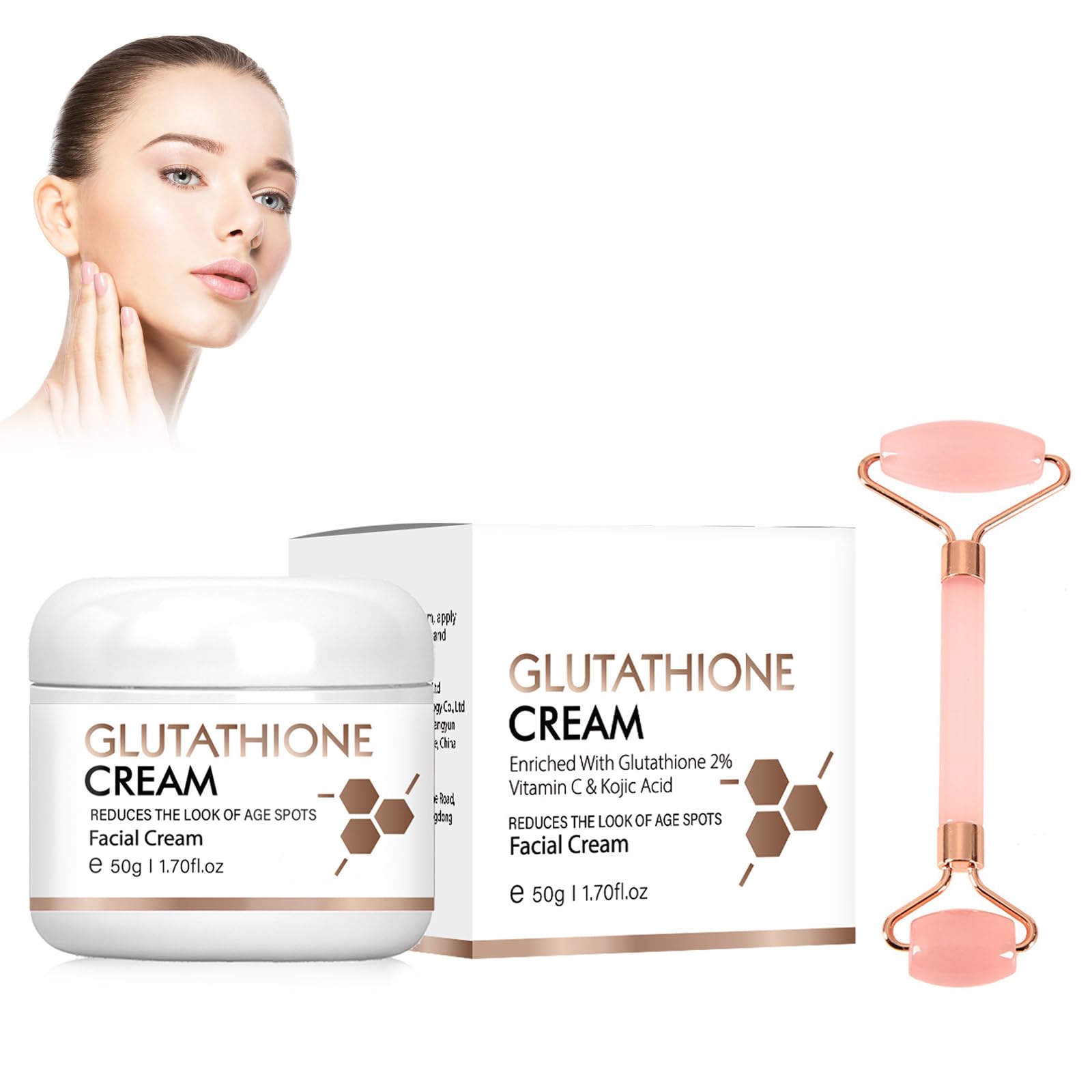  38 Glutathion Whitening Cream - Anti Aging - Moisturizing Skin Brightener Serum
| 50g Glutathione White Serum - Face Cr