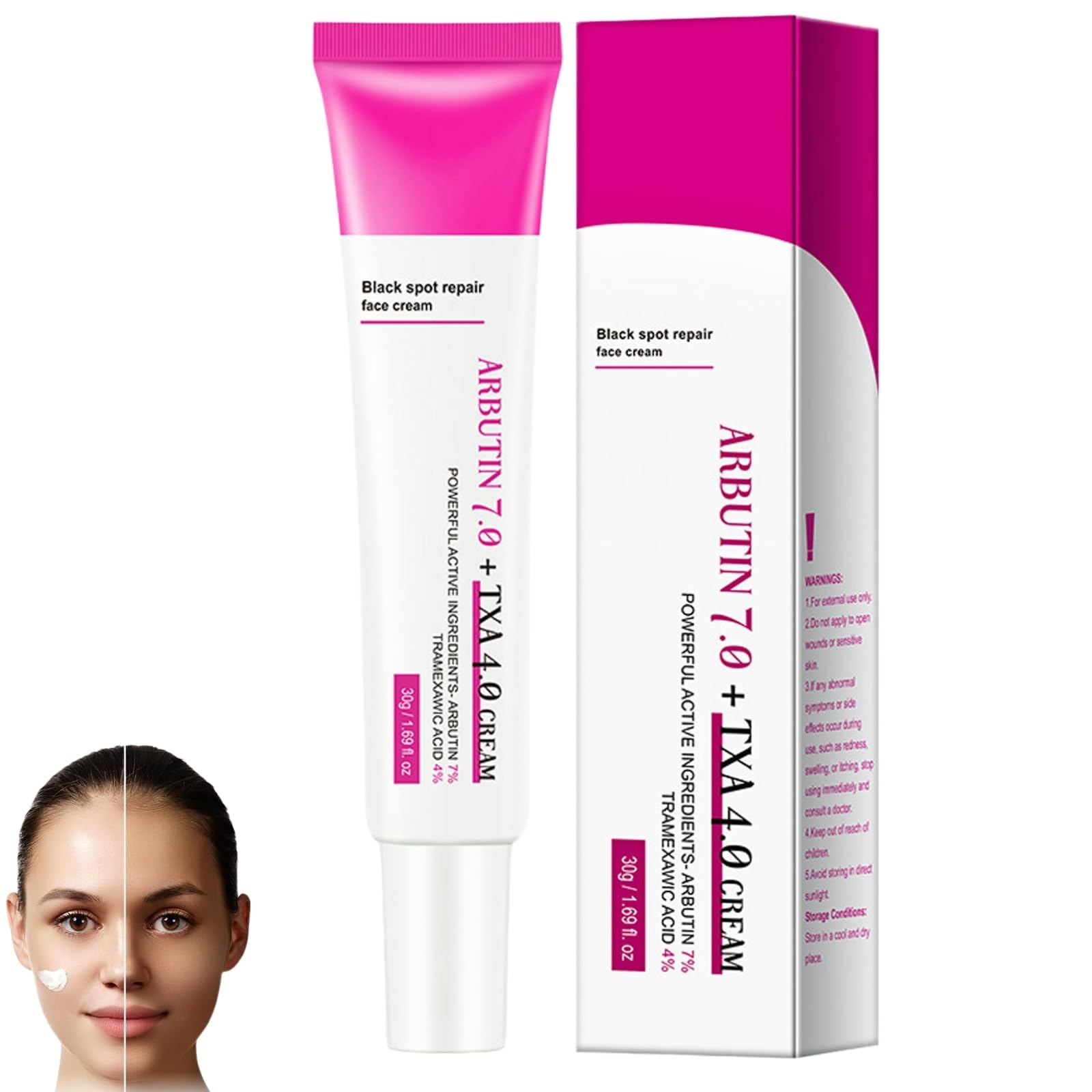 Alpha Arbutin 7% + Tranexamic Acid 4% Gesichtscreme, HautfarbengerÄchter Pigmentfleck-Löser (2)  
Alpha Arbutin 7% + Tra